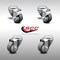 Service Caster 3 Inch SS Thermoplastic Rubber Wheel Swivel Bolt Hole Caster Set with 2 Brake SCC-SSBH20S314-TPRB-2-TLB-2 - alternate 7